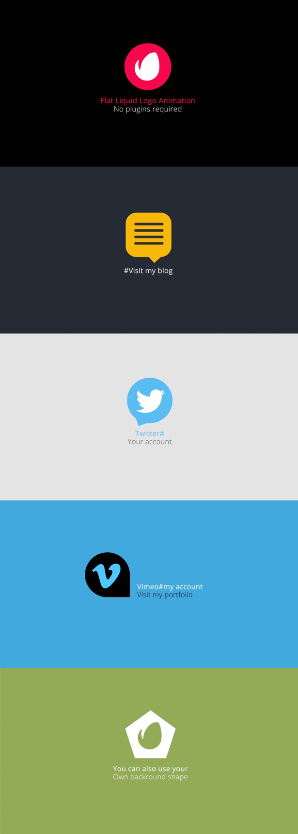 Flat Liquid Logo Animation - 1